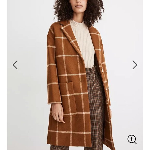 Madewell Jackets & Blazers - Windowpane Elmcourt Coat Madewell MA313